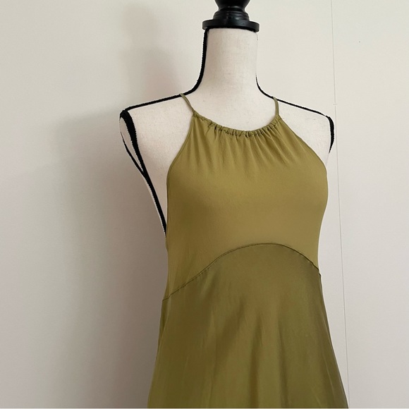 Vintage Y2K Victoria’s Secret Silk Slip Halter Dress - Picture 3 of 5